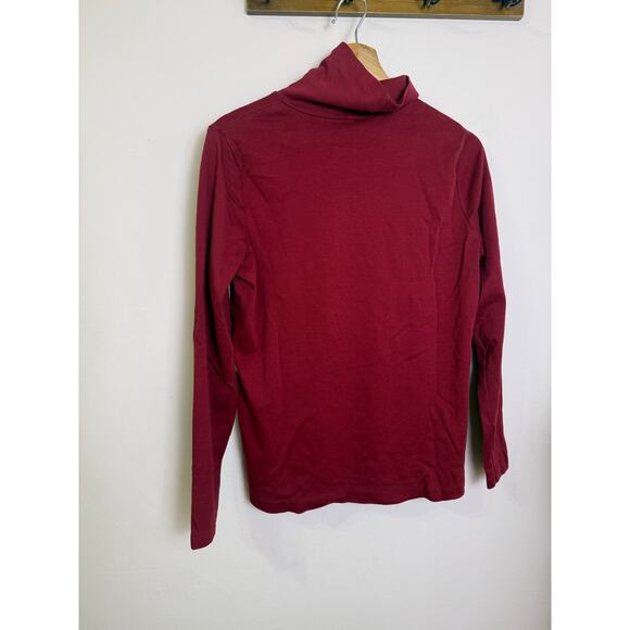 Lands' End Sweaters - Lands End Women’s Long Sleeve Dark Red Shaped Supima Cotton M